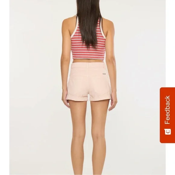 Kancan Azalea High Rise Draw String Shorts Pink Women’s Small - Picture 3 of 15